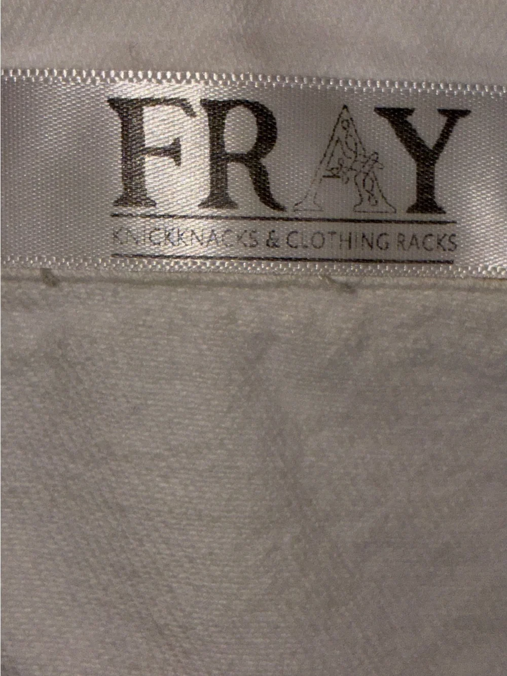 Fray‎ white denim jacket featuring raw fringe bottom hem. Sz S